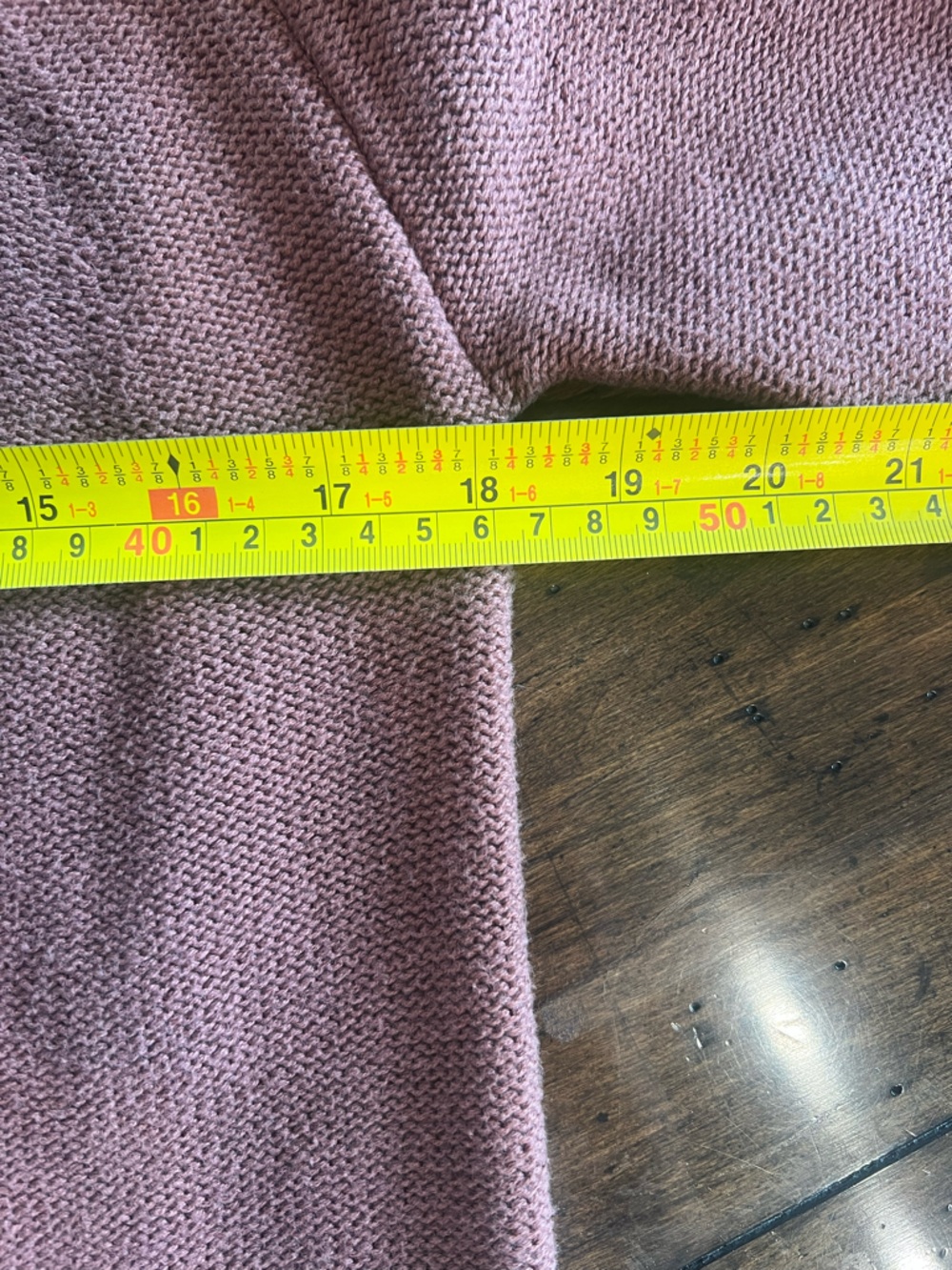 Rust Color Crewneck Cable Sweater - Picture 6 of 8